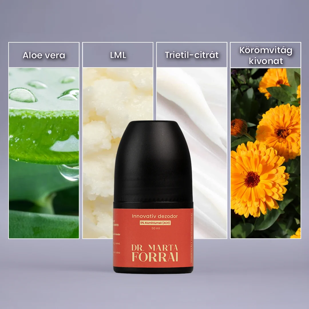 Alumíniumsó mentes, innovatív dezodor fermentált hatóanyaggal 50ml