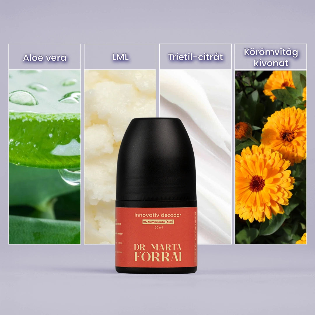 Alumíniumsó mentes, innovatív dezodor fermentált hatóanyaggal 50ml