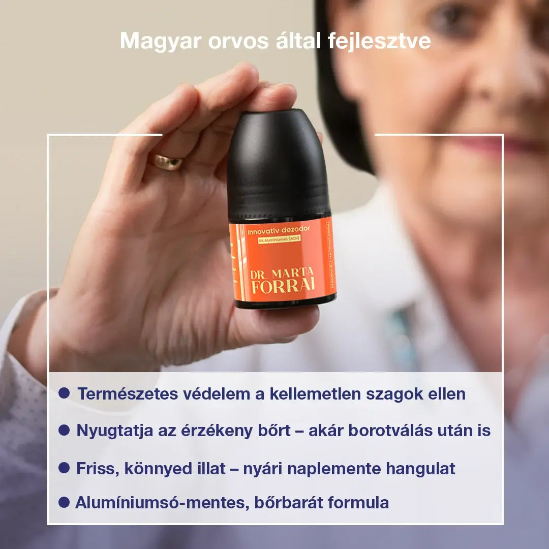 Alumíniumsó mentes, innovatív dezodor fermentált hatóanyaggal 50ml