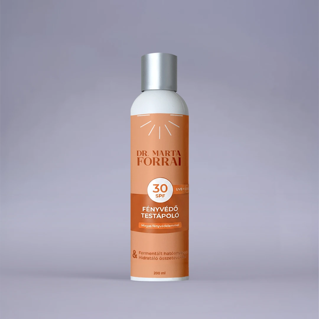 Fényvédő Testápoló Krém SPF 30 Fermentált Hatóanyaggal