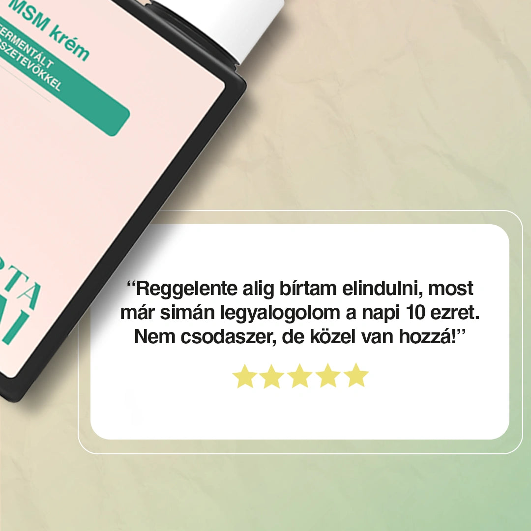MSM Ízületi Gyulladáscsökkentő Krém Fermentált Hatóanyaggal 150ml