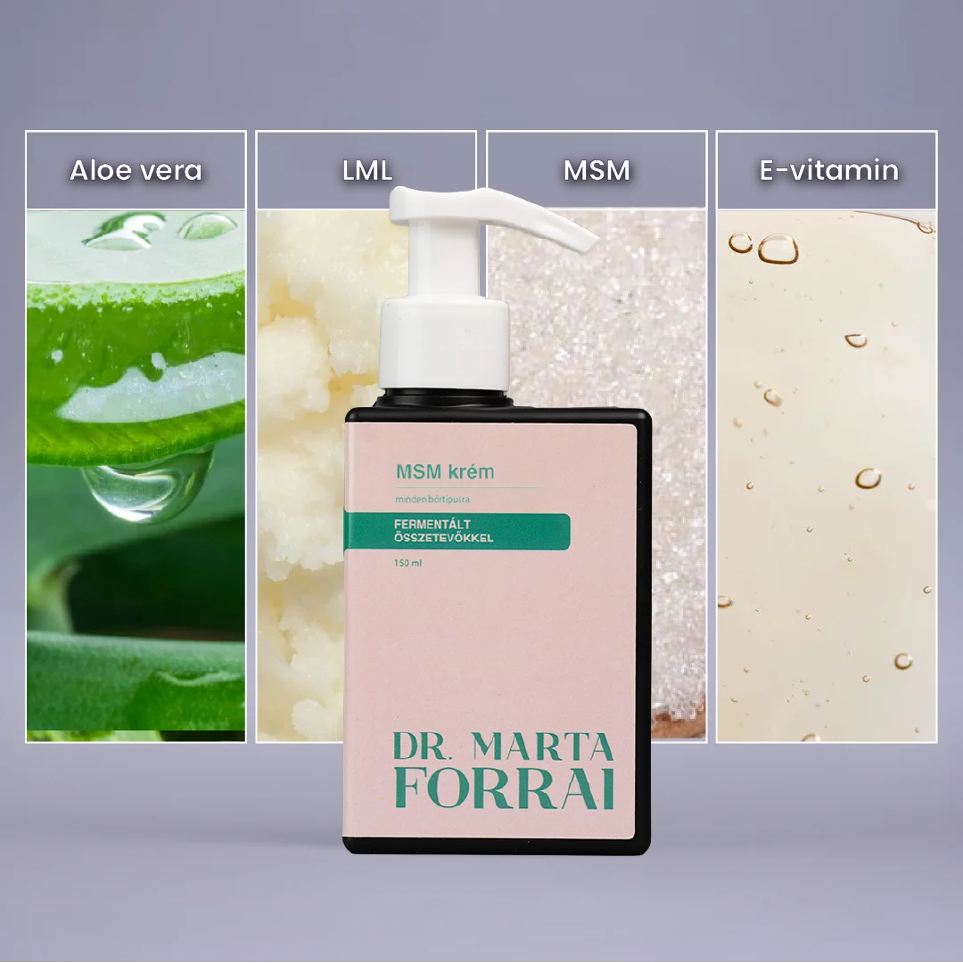 MSM Ízületi Gyulladáscsökkentő Krém Fermentált Hatóanyaggal 150ml