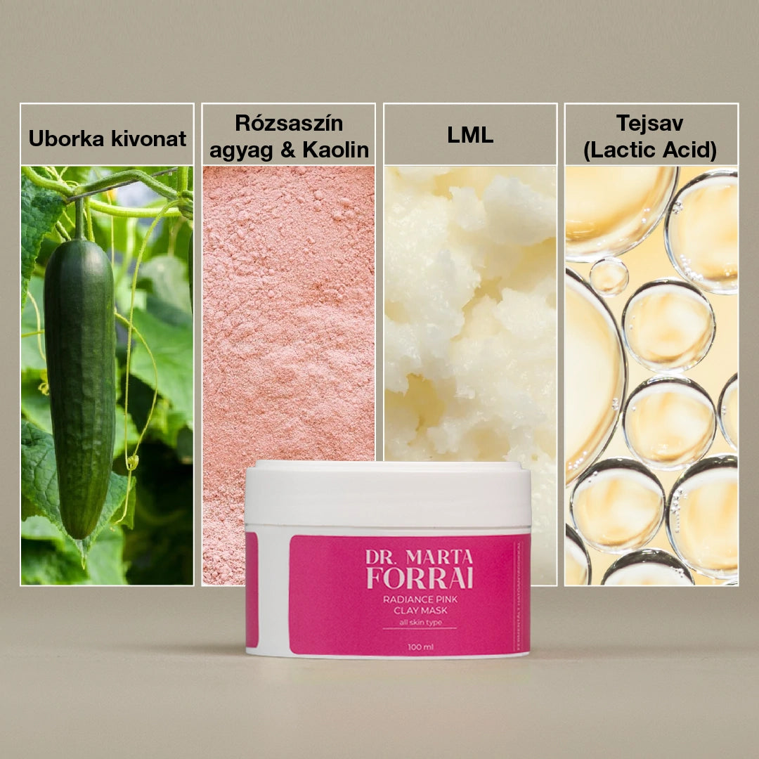Rózsaszín Revitalizáló Agyagmaszk Fermentált Hatóanyaggal 100ml