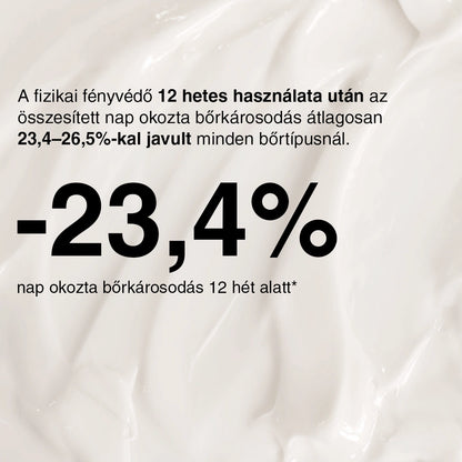 Fényvédő Krém SPF 30 Peptidekkel és Fermentált Hatóanyaggal