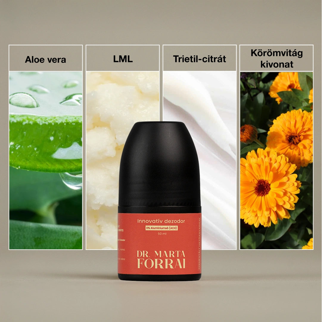 Alumíniumsó mentes, innovatív dezodor fermentált hatóanyaggal 50ml
